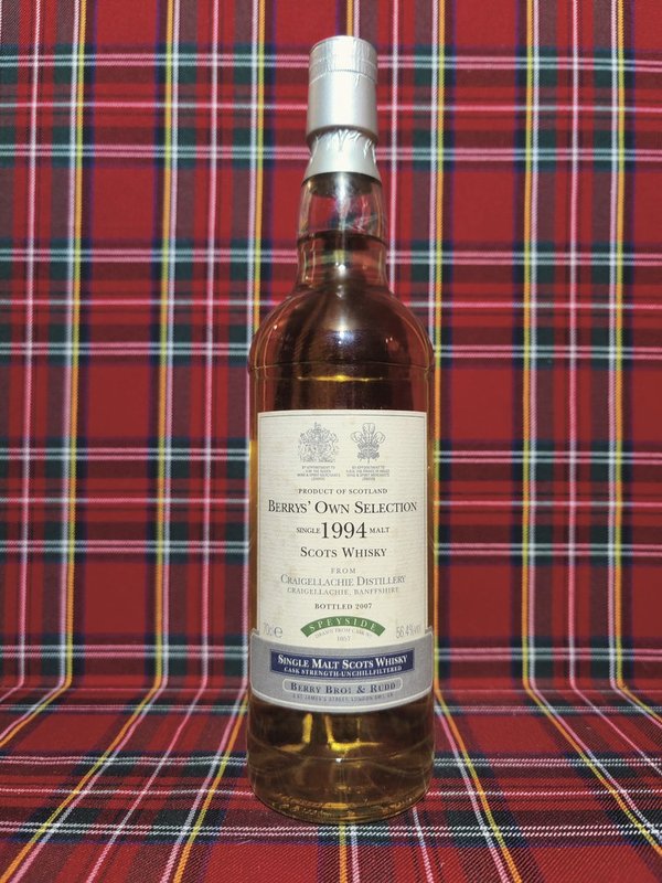 Craigellachie; Berry Bros and Rudd; Berrys' Own Selection; 1994; 56,4%