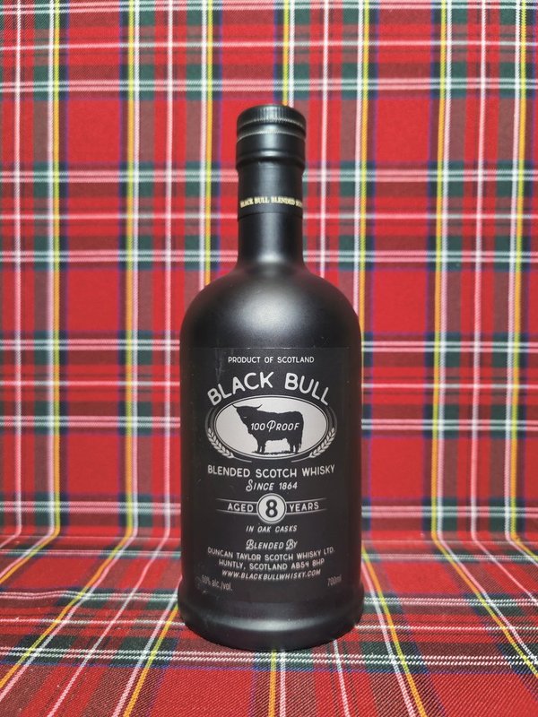 Black Bull; Duncan Taylor Blended Scotch Whisky; 8 Jahre; 50,0%