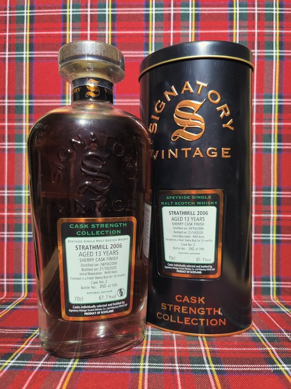 Strathmill;  Signatory Cask Strength Collection; 13 Jahre; 61,1%