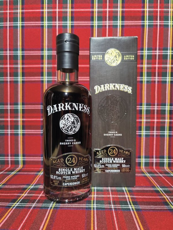 Caperdonich; Darkness - Finished in PX Sherry Cask; 0,5l; 24 Jahre; 52,6%
