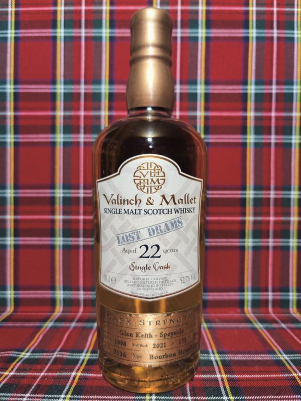 Glen Keith - Lost Drams; Valinch and Mallet; 22 Jahre; 52,7%