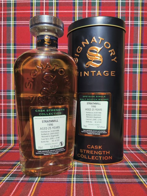 Strathmill;  Signatory Cask Strength Collection; 25 Jahre; 57%